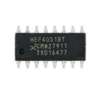 Микросхема HEF4051BT аналоговый мультиплексор Микросхема HEF4051BT аналоговый мультиплексор