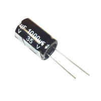 Конденсатор 1000mkF 35V електролітичний 13x21мм Конденсатор 1000mkF 35V електролітичний 13x21мм