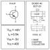 Транзистор BC807-40 (5C, 5Cp, 5Ct, 5CW), PNP, -45V, 0.5A