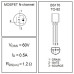 Транзистор BS170, MOSFET N-канал, 60V, 0.5A, 1.2Ом