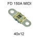 Запобіжник FD 150A MIDI 40х12мм