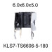 Кнопка тактова 6x6x5 KLS7-TS6606-5-180 углова (аналог SWT-3/5, KAN0631-0501B)