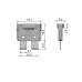 Предохранитель AMF 20A-BF 20А/32V 19мм